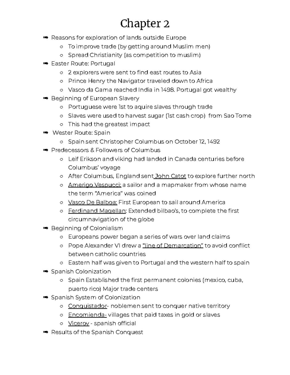 Chapter 2 HIST 4 Vol 1 - Chapter 2 Reasons for exploration of lands ...