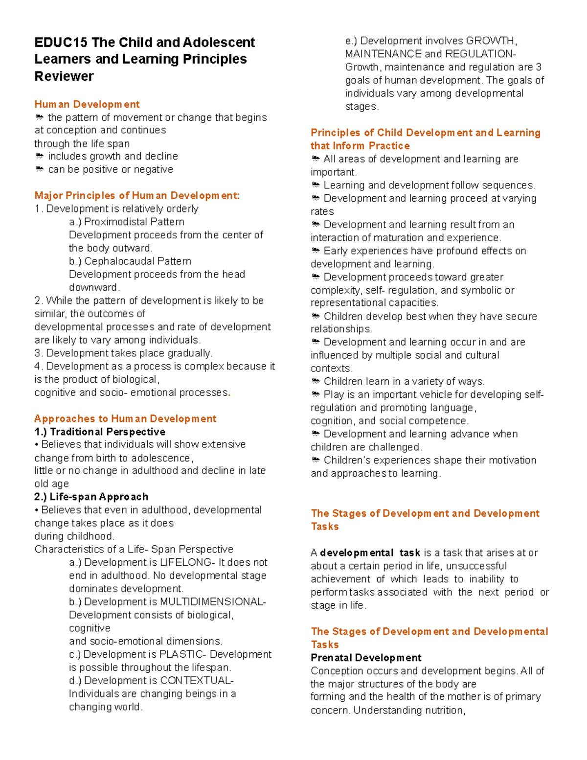EDUC15 The Child and Adolescent Learners and Learning Principles ...