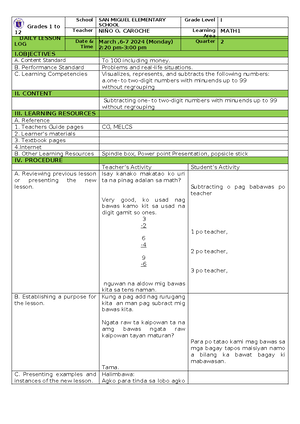 Lesson Plan Human Development - LESSON PLAN: MODULE 1 HUMAN DEVELOPMENT ...