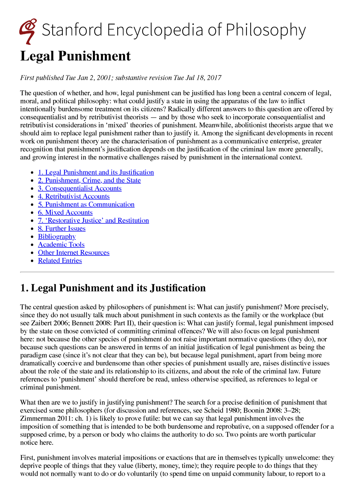 legal-punishment-stanford-stanford-encyclopedia-of-philosophy-legal