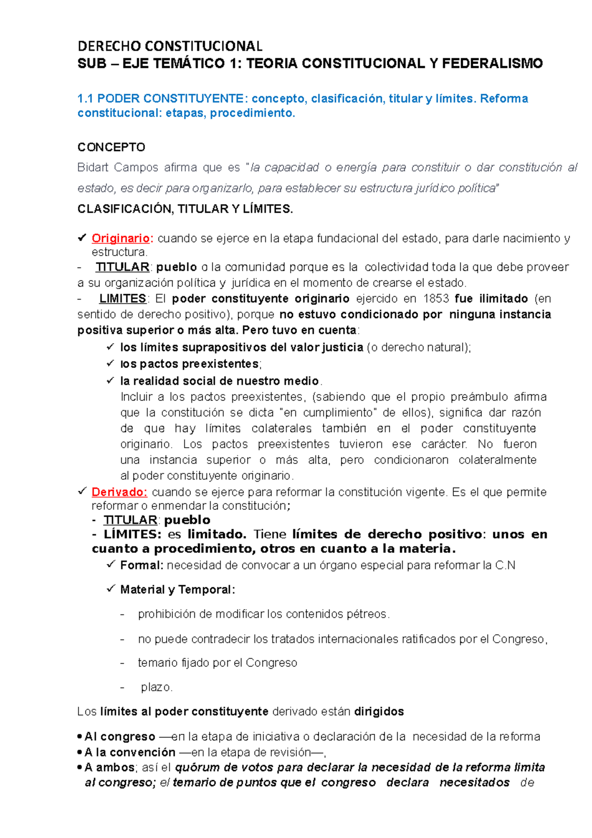 Derecho Constitucionalv 1 - DERECHO CONSTITUCIONAL SUB – EJE TEMÁTICO 1 ...