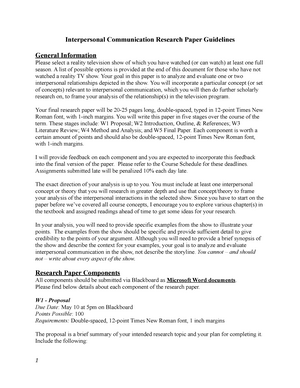 interpersonal communication research paper