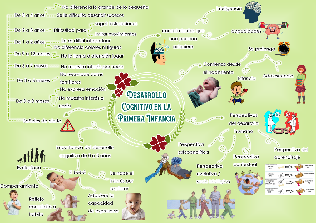 Mapa mental S09 - Desarrollo Cognitivo en la Primera Infancia - PSICOLOGIA  DEL DESARROLLO 1 - Studocu