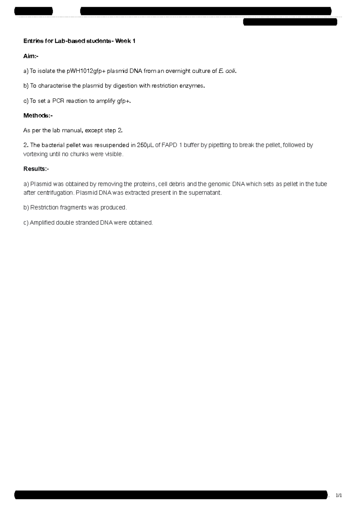 BIOL2162 6162 Labs Lab based Week 1 Lab based Lab Archives, Your