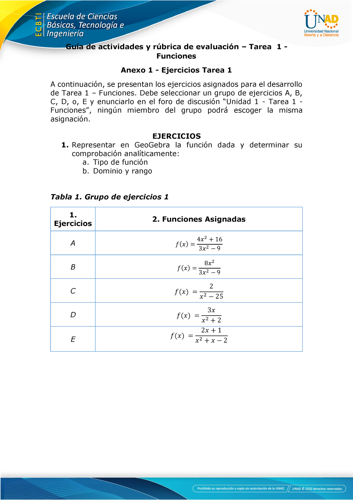 Anexo 1 - Ejercicios Tarea 1 - GuÌa De Actividades Y R ̇brica De ...