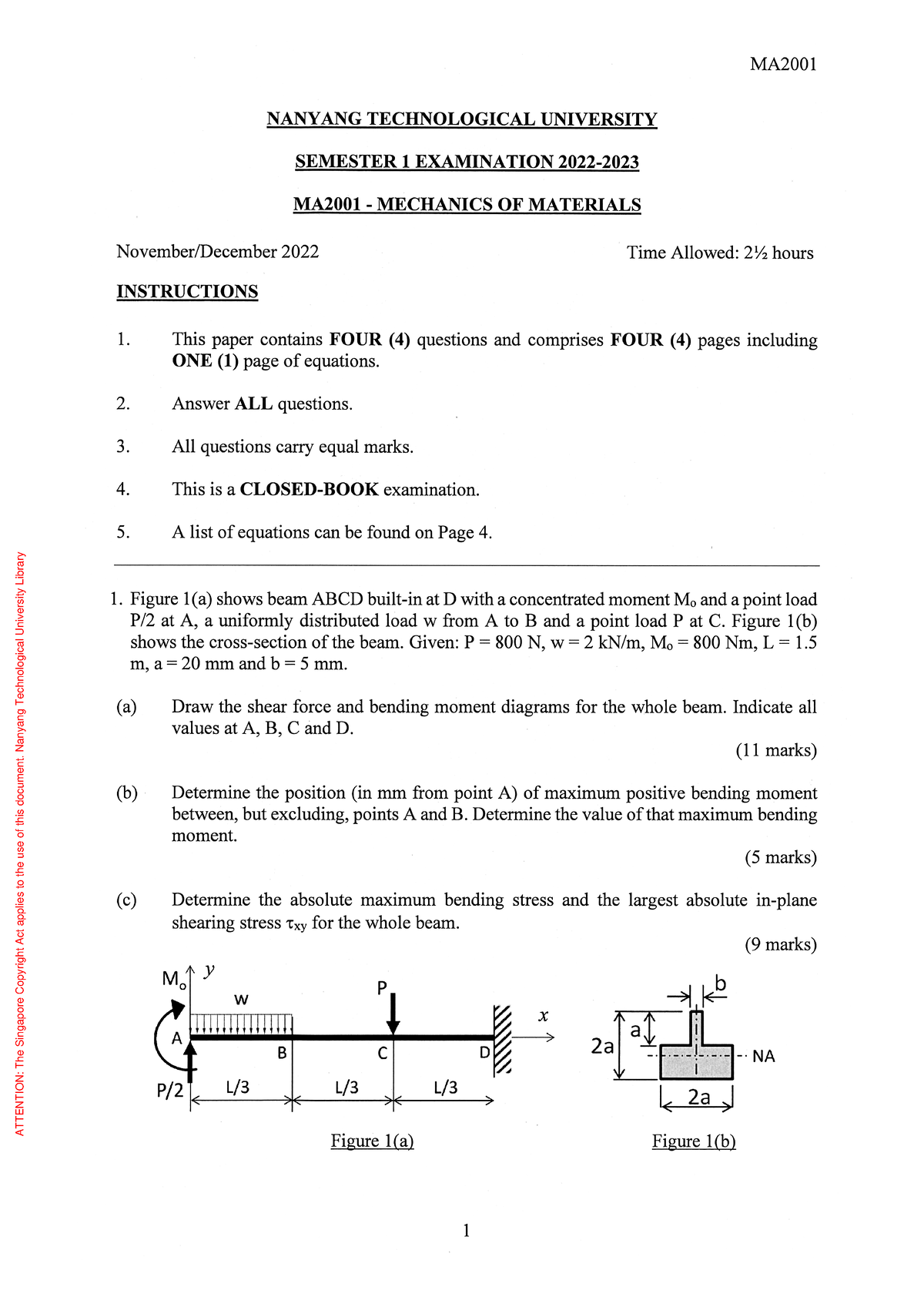 MA2001 2022-2023 Semester 1 - MA2001 - Studocu