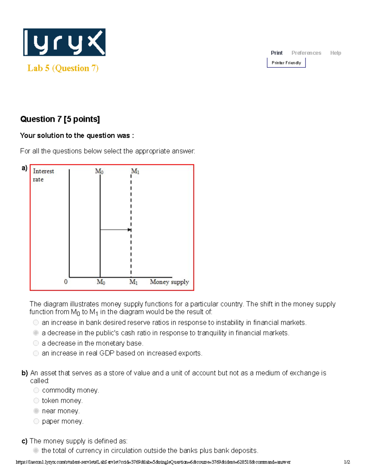 lyryx assignment answers