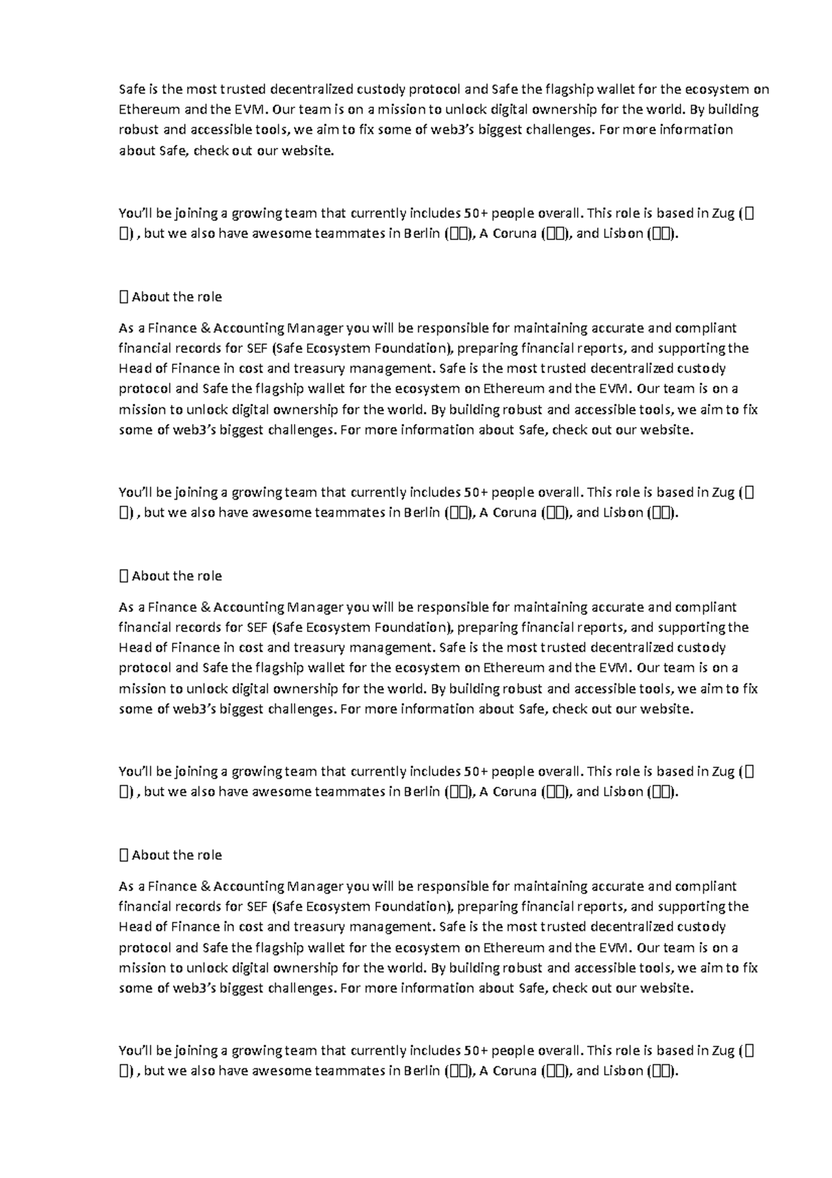 Safe position Safe is the most trusted decentralized custody protocol