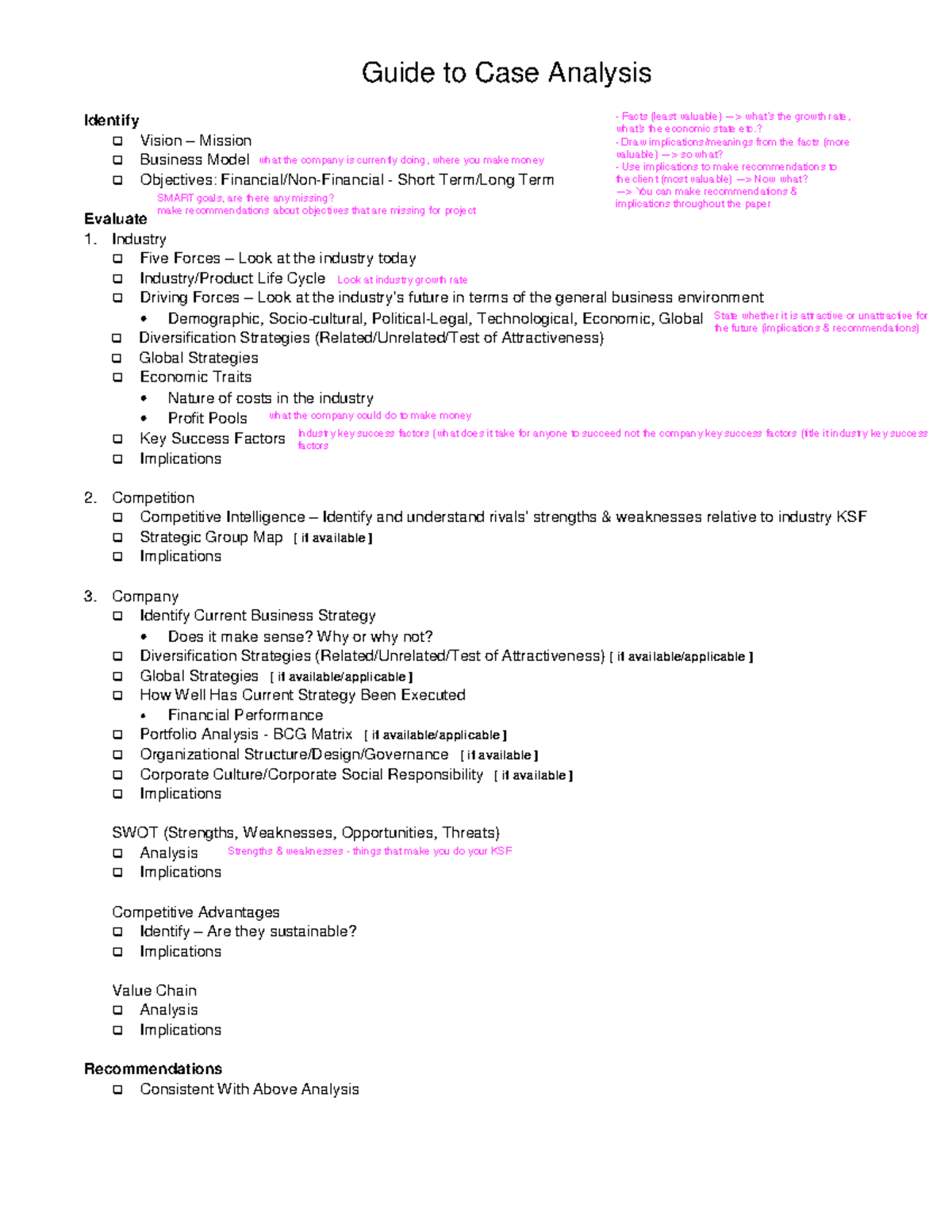 Guide+to+Case+Analysis+-+TO+POST - Guide to Case Analysis Identify ...