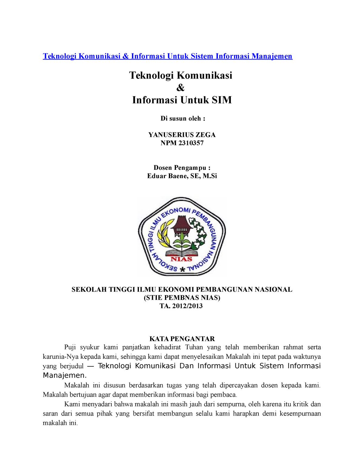 335644810-Teknologi-Komunikasi - Teknologi Komunikasi & Informasi Untuk ...