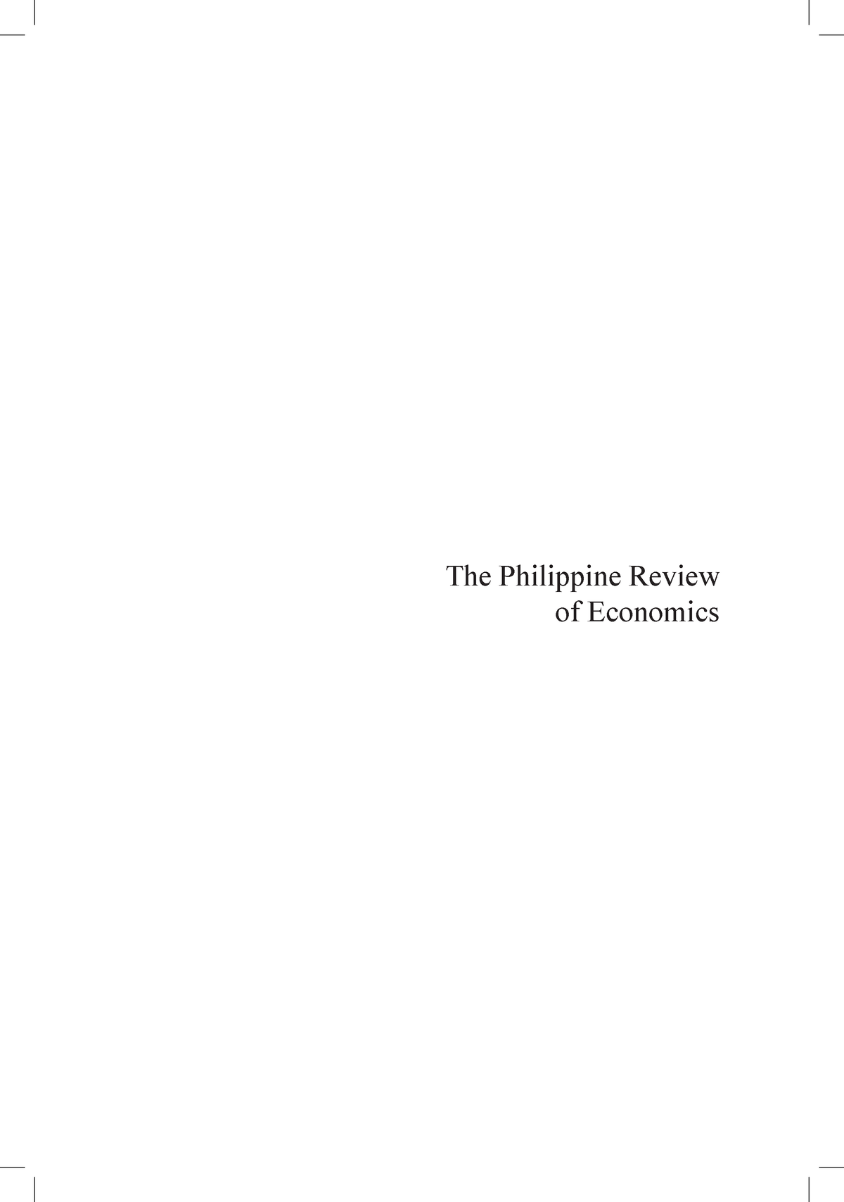 573 660 1 PB - AAAAAA - The Philippine Review of Economics The ...