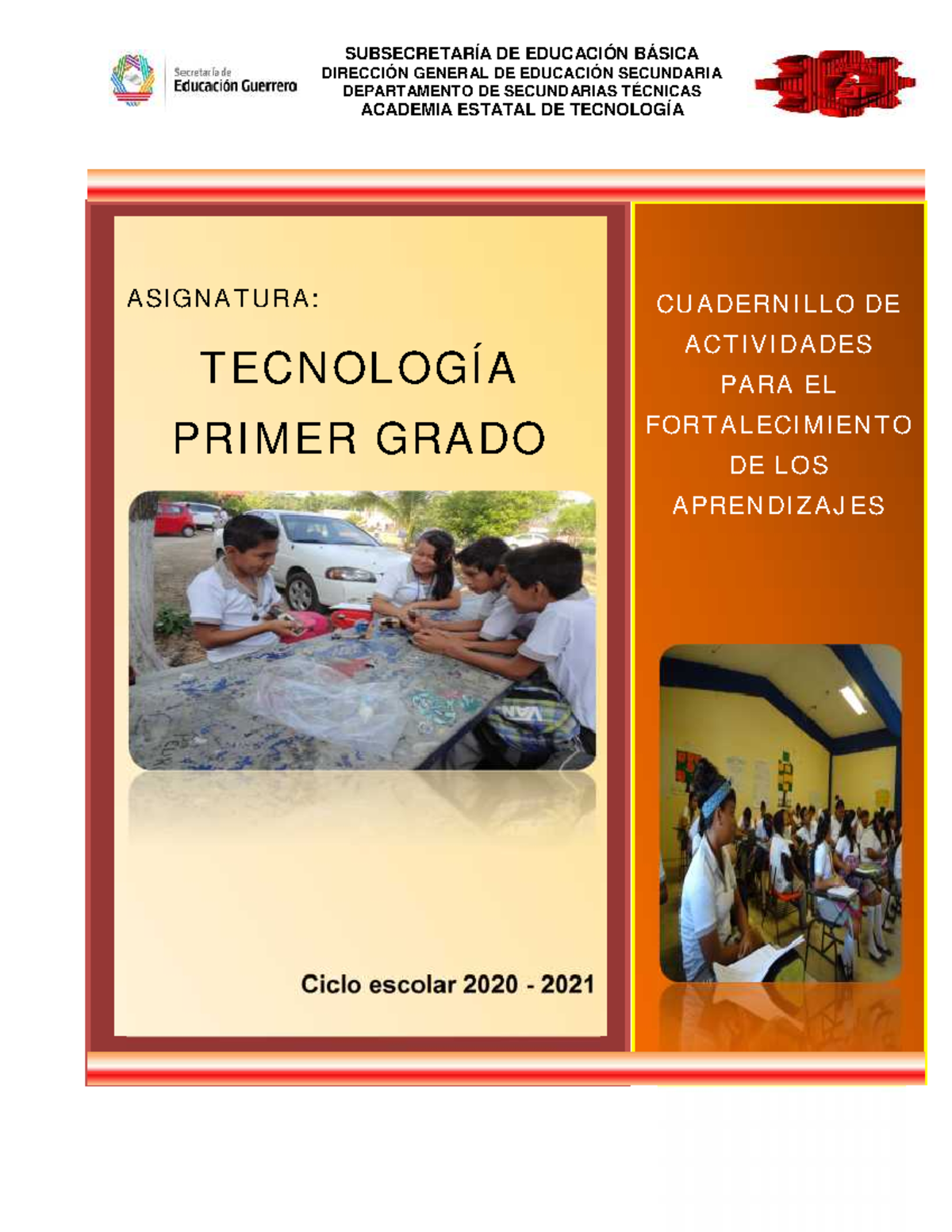 Cuadernillo DE TecnologíA Primer Grado - SUBSECRETARÍA DE EDUCACIÓN ...