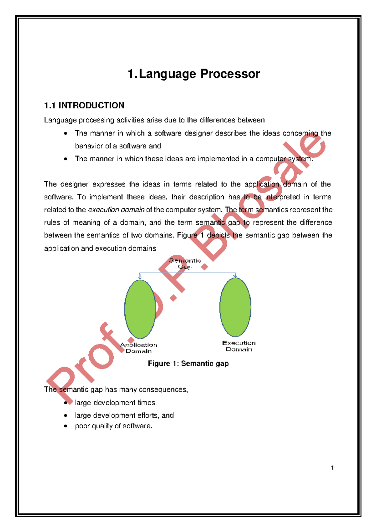 Natural Language Processing - 1. Language Processor 1 INTRODUCTION ...