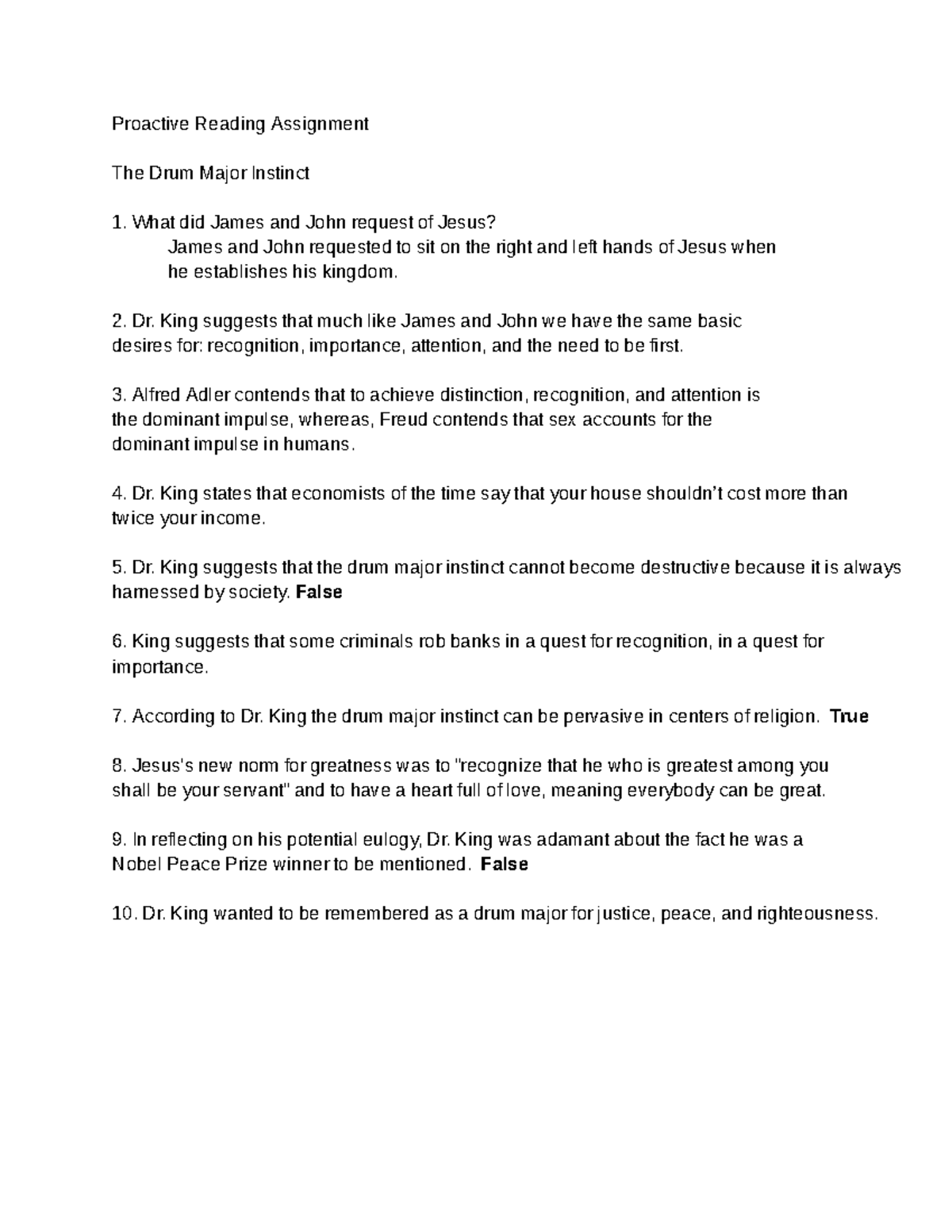 Proactive Reading Drum Major Instinct Google Docs Proactive Reading