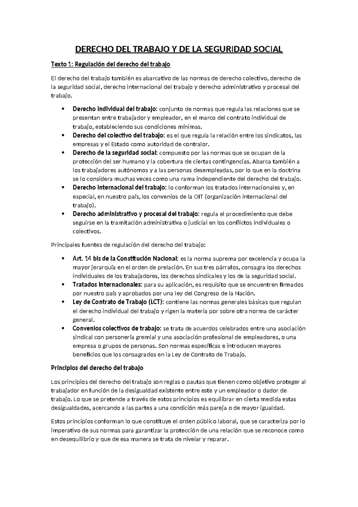 Derecho DEL Trabajo Y DE LA Seguridad Social - DERECHO DEL TRABAJO Y DE ...