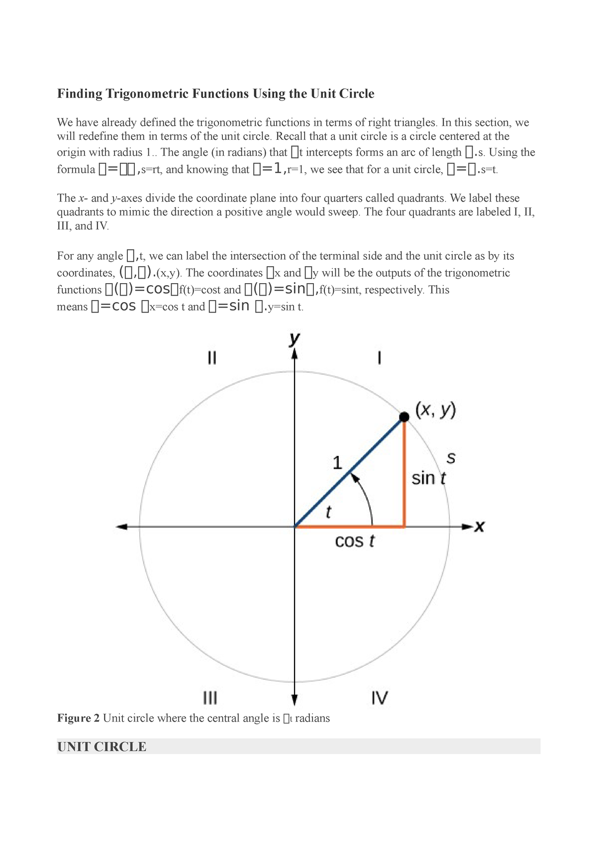 7-3-unit-circle-finding-trigonometric-functions-using-the-unit-circle