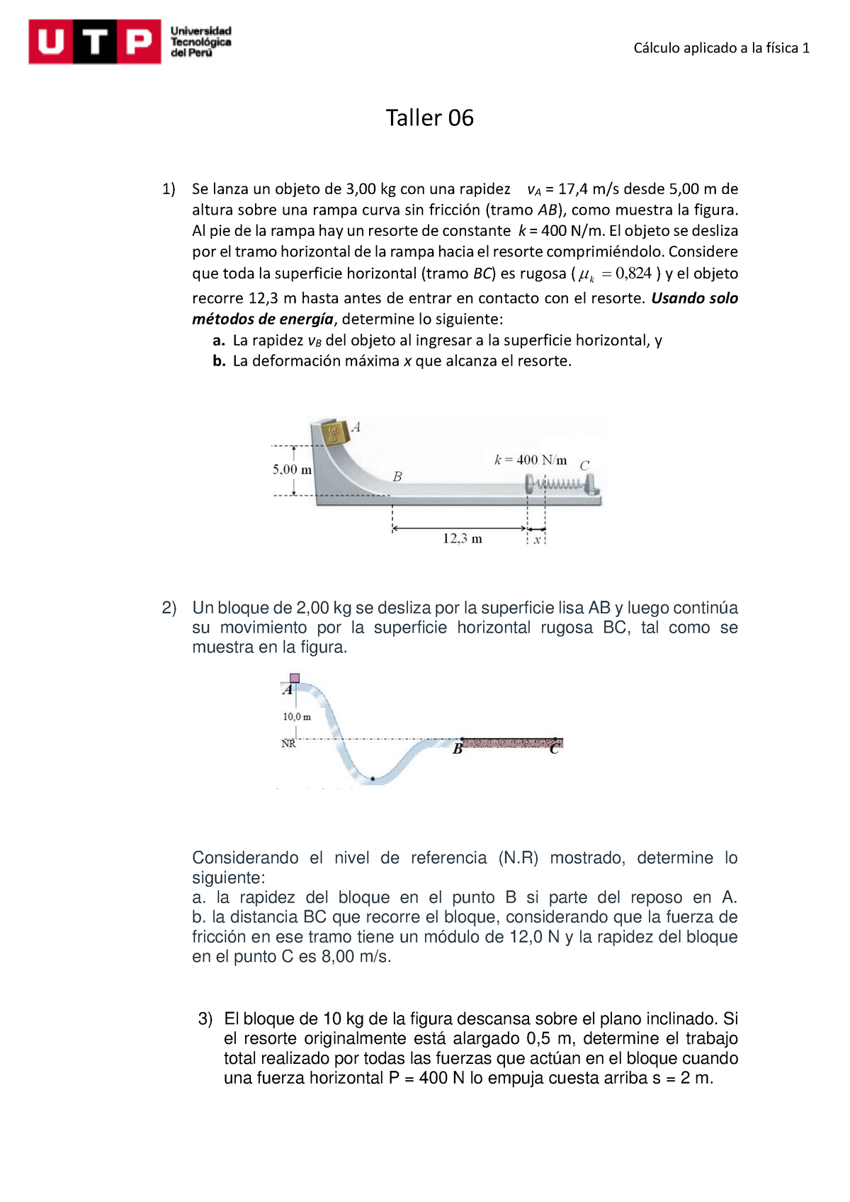 S12.s3 -Taller 06 - C·lculo Aplicado A La FÌsica 1 Taller 06 Se Lanza ...