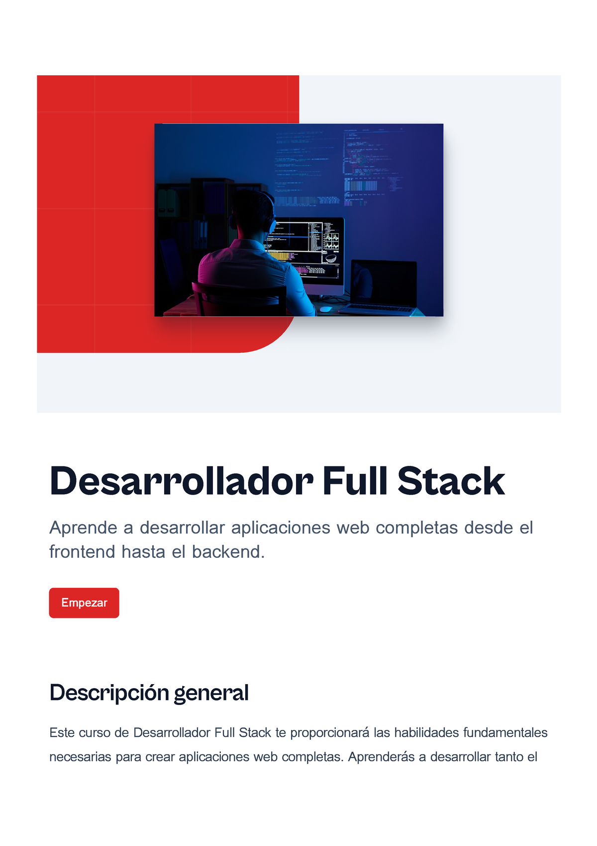 Desarrollador Full Stack Desarrollador Full Stack Aprende A Desarrollar Aplicaciones Web