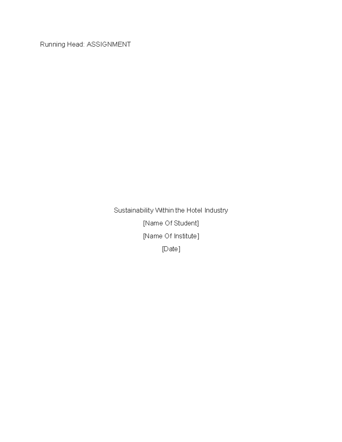 7882 - Summary Reading Media II - Running Head: ASSIGNMENT ...