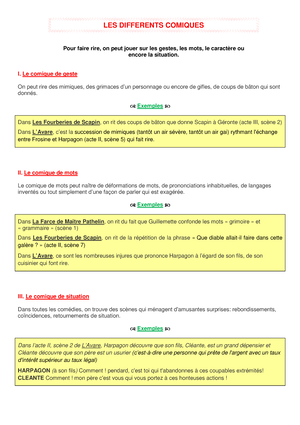 Lescomiques Les diff rents comiques comique de geste de mots