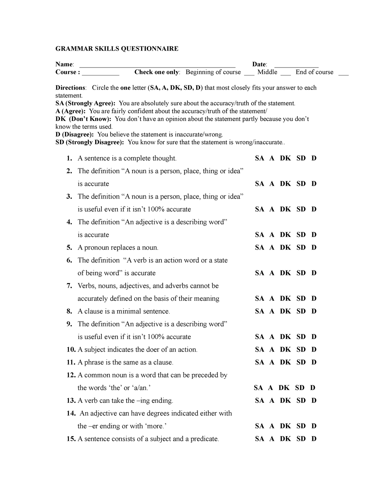 grammar-skills-questionnaire-secondary-education-major-in-english