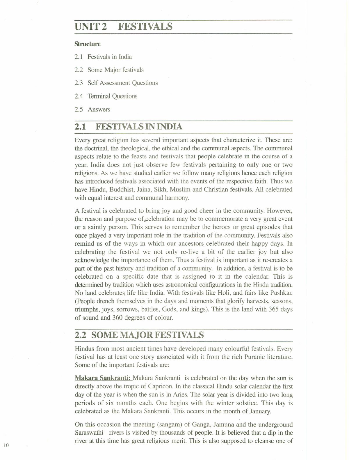 Unit-2 - Understanding popular culture - UNIT 2 FESTIVALS Structure 2 ...