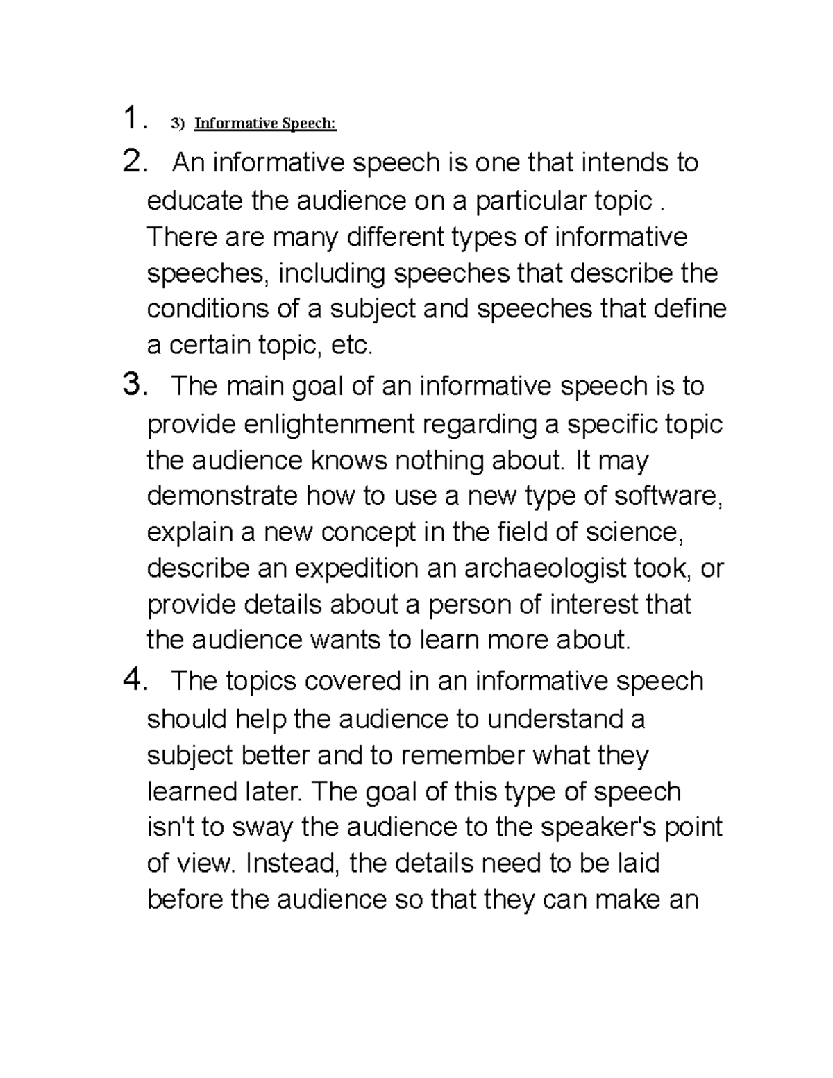 informative speech topics psychology