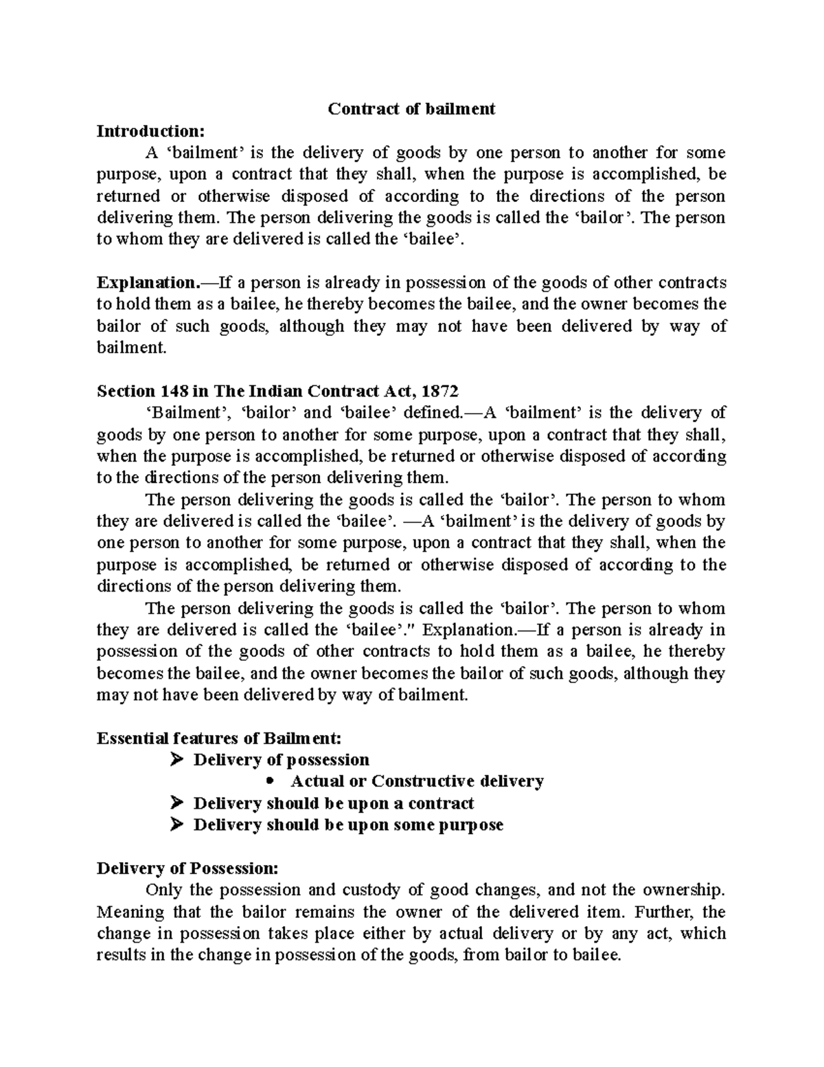 contract-of-bailment-lecture-notes-89-contract-of-bailment