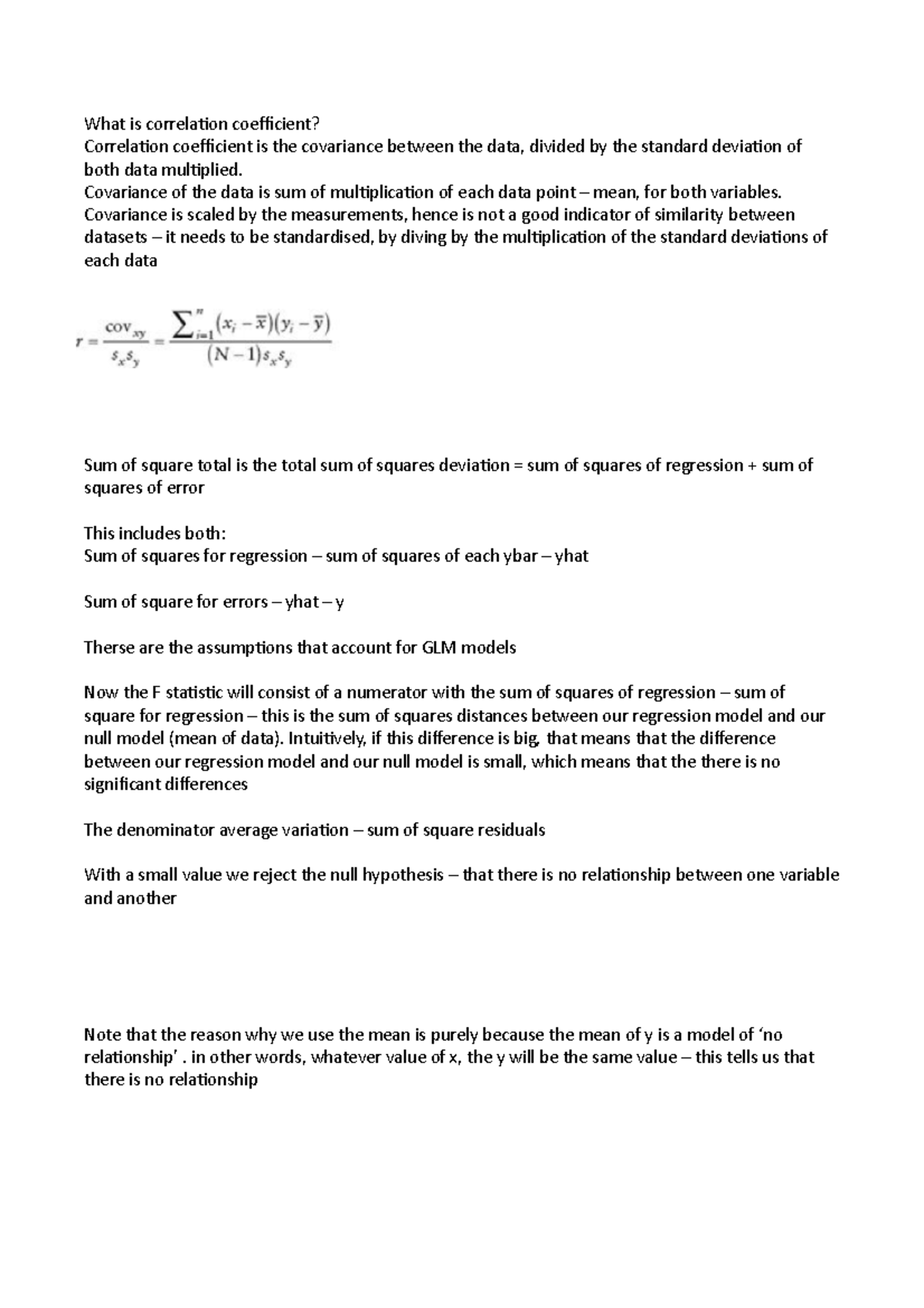 Statsnotes - Statistics notes for regression analysis - What is ...