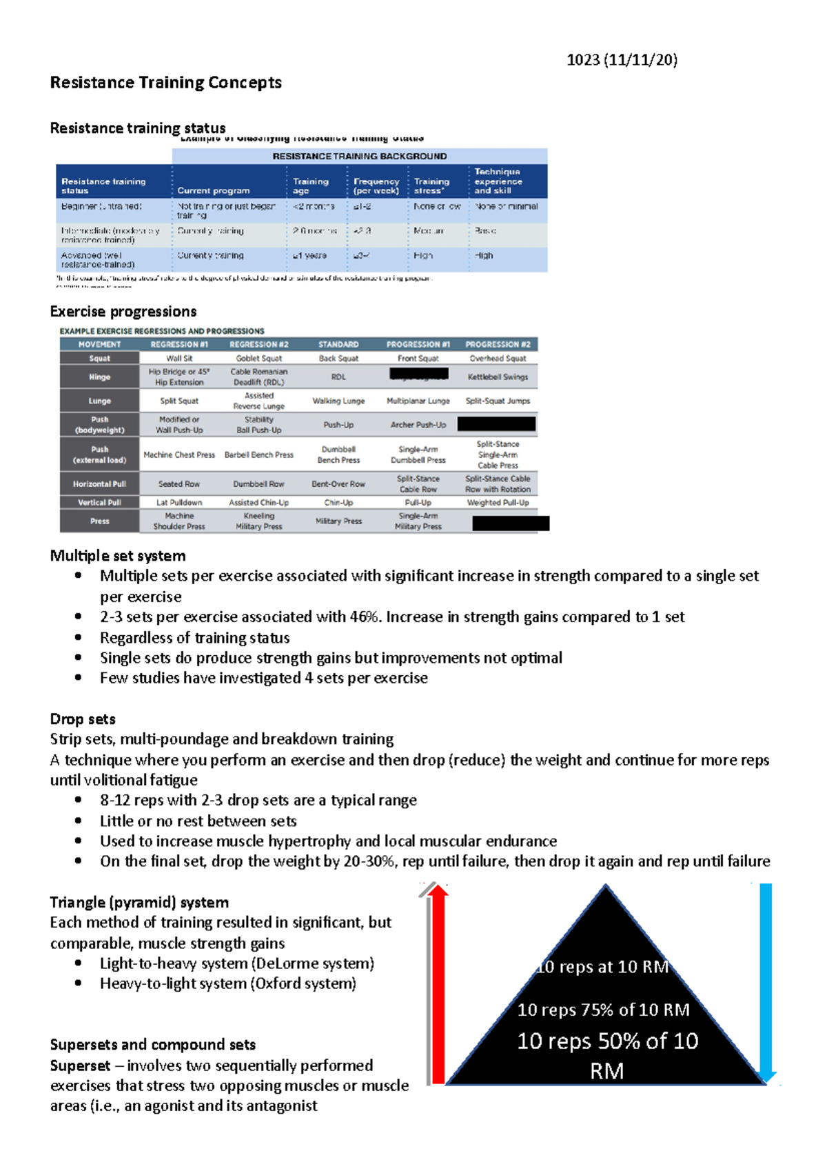 Resistance Training Concepts Resistance Training Concepts Resistance