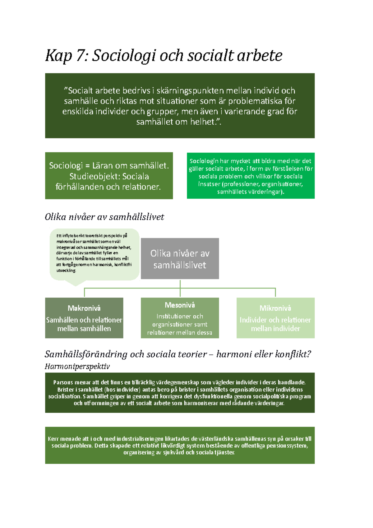 Kap 7 Sociologi Och Socialt Arbete - Sociologin Har Mycket Att Bidra ...