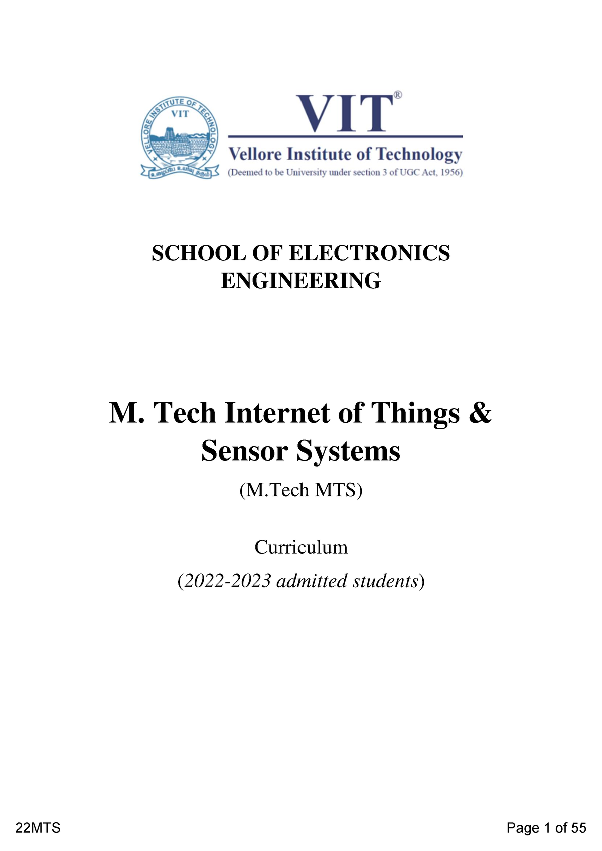 AY 2022 2023 MTS - Summary Internet Of Things(IOT) - SCHOOL OF ...