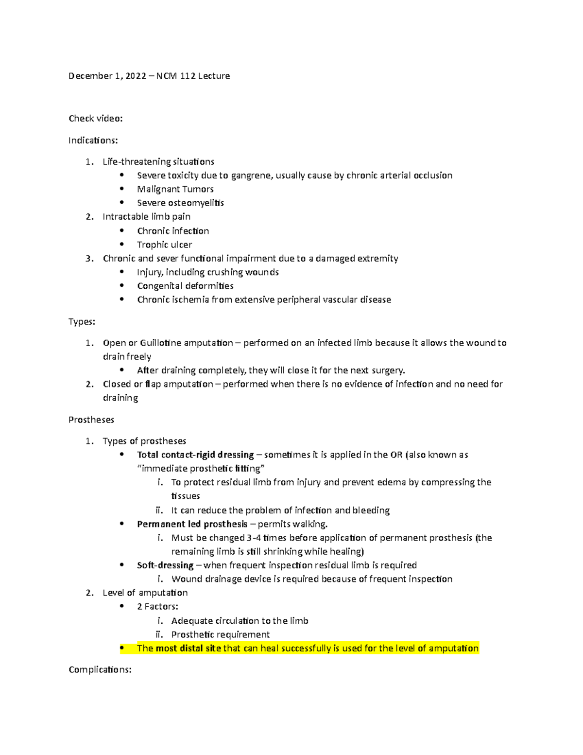 NCM 112 Lec December 1 2022 - December 1, 2022 – NCM 112 Lecture Check ...