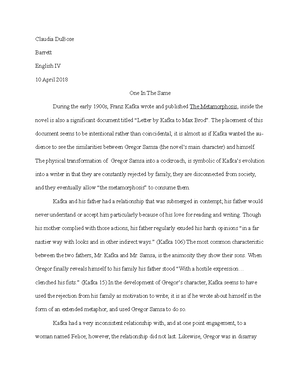 Реферат: The Metamorphosis Essay Research Paper Gregor s