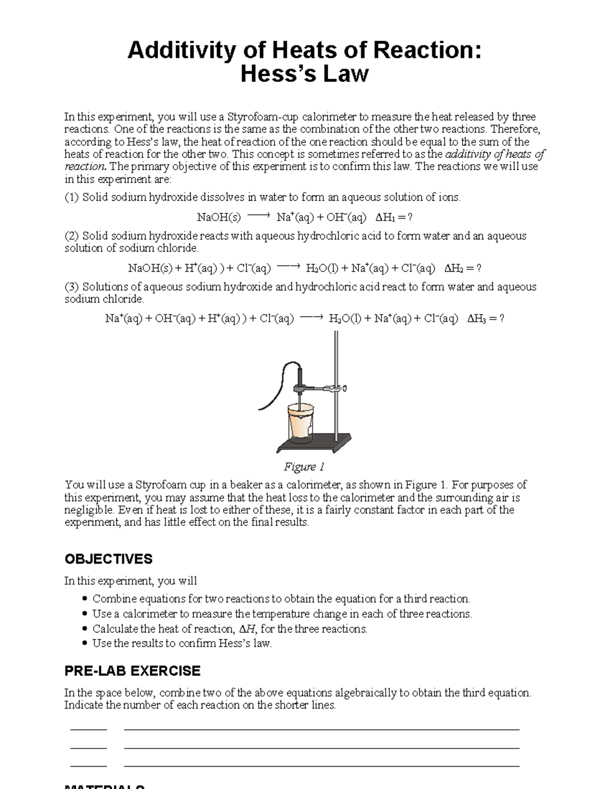 hesss-law-experimentdocx-additivity-of-heats-of-reaction-hess-s-law