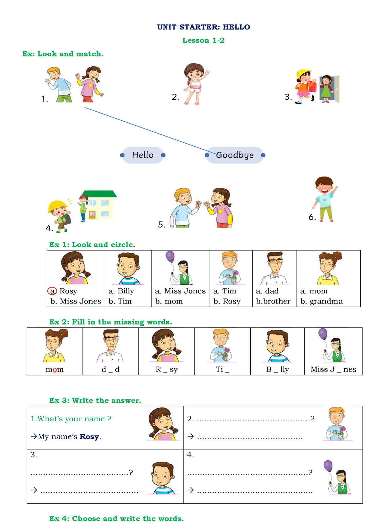 family and friends starter unit 5 wordwall