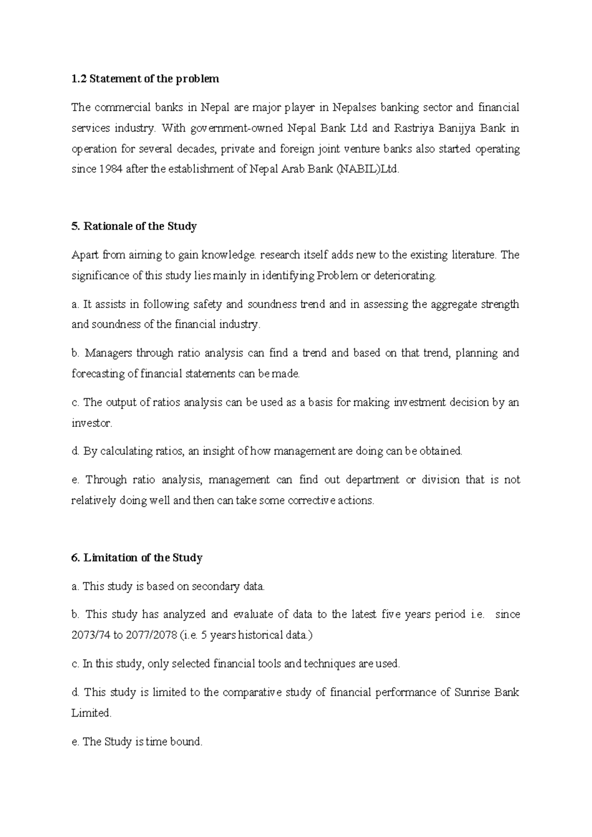 Financial services industry - Copy - 1 Statement of the problem The ...