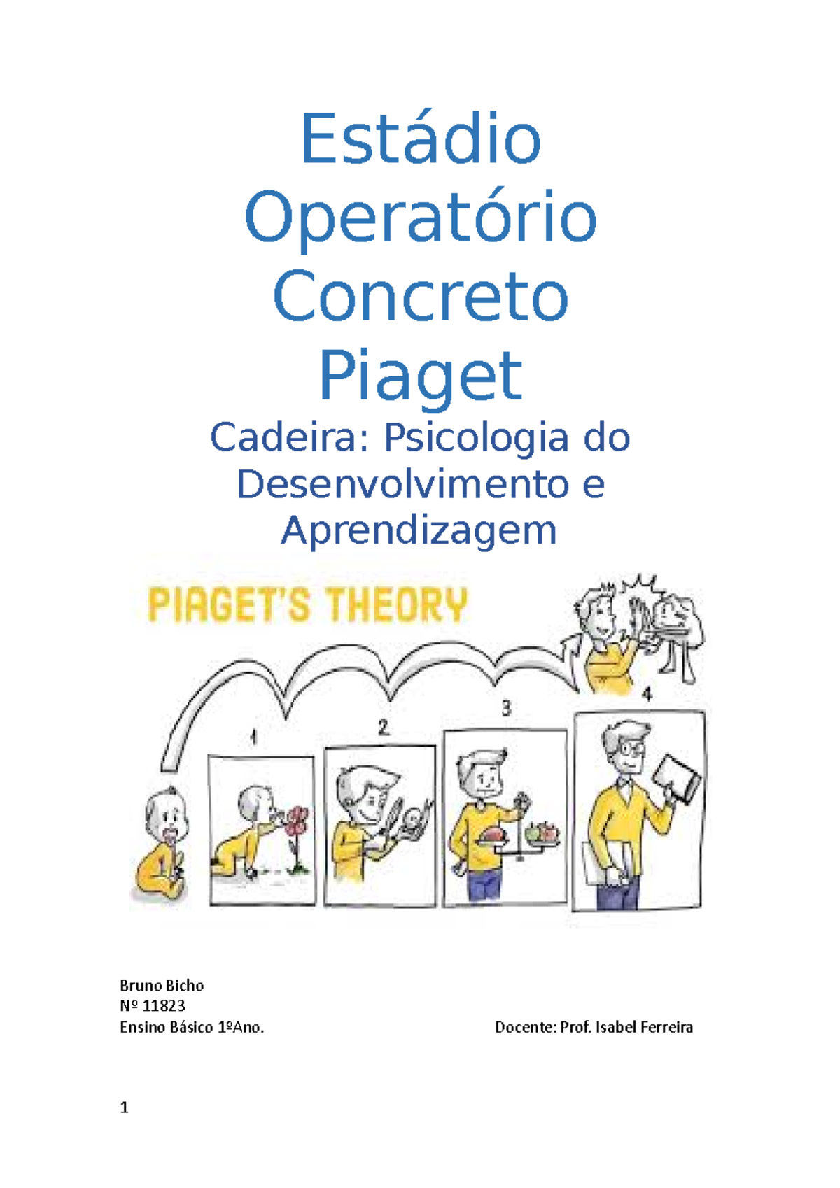 PSICOLOGIA DO DESENVOLVIMENTO - Fase 1, PDF, Aprendizado