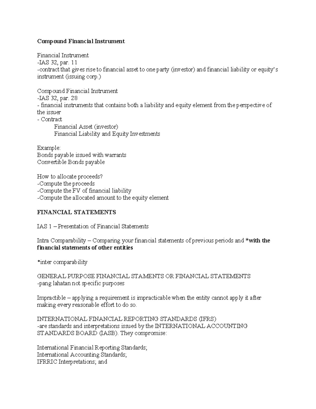 Compound Financial Instrument - Compound Financial Instrument Financial ...