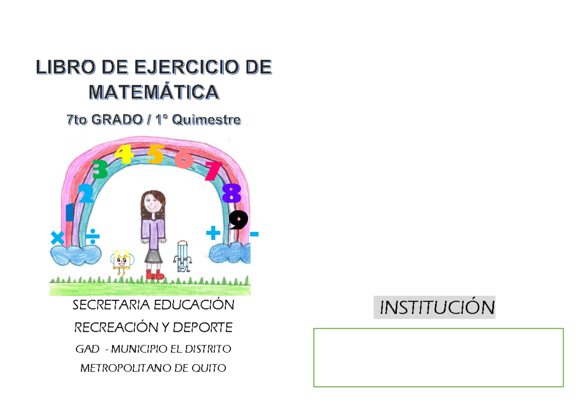 Libro DE Ejercicio 7-1 Revisado - SECRETARIA EDUCACI”N RECREACI”N Y ...