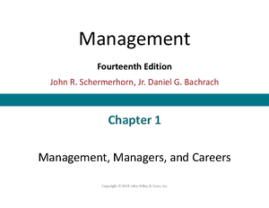 Chapter 4 MGT420 Lecture Notes PDF - Organizational Behavior Second ...