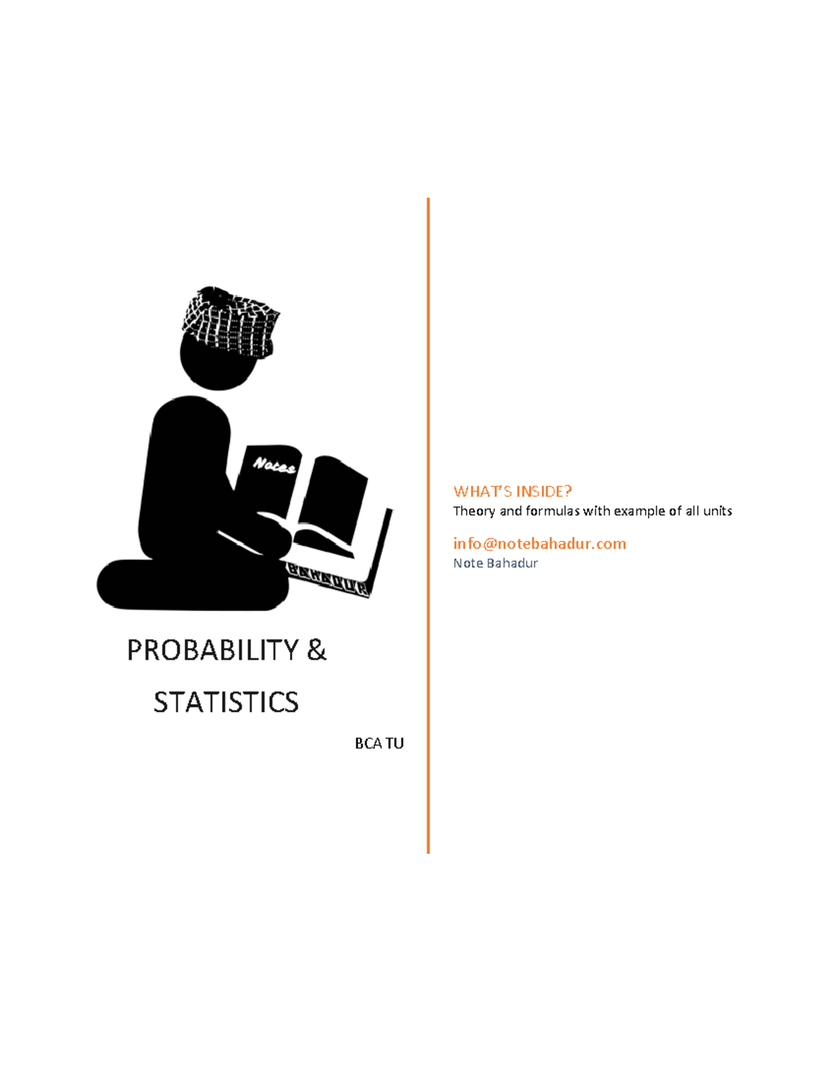 Probability-statistics - Society and Technology BCA I - TU - Studocu