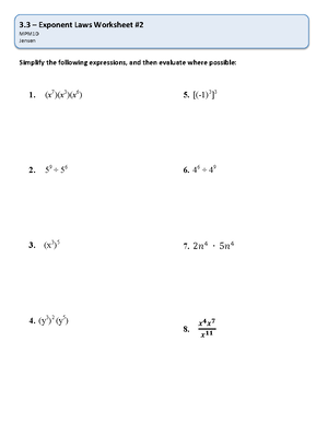 Chapter 3 Polynomials Unit Package - MATH 2413 - Studocu