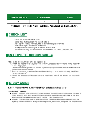 Rubrics RLE 9 NCMA 418 - ......... - PROGRAM Bachelor of Science in ...