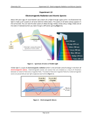 Experiment+8+-+Observations+Worksheet - Chemistry 130 Experiment 8 ...