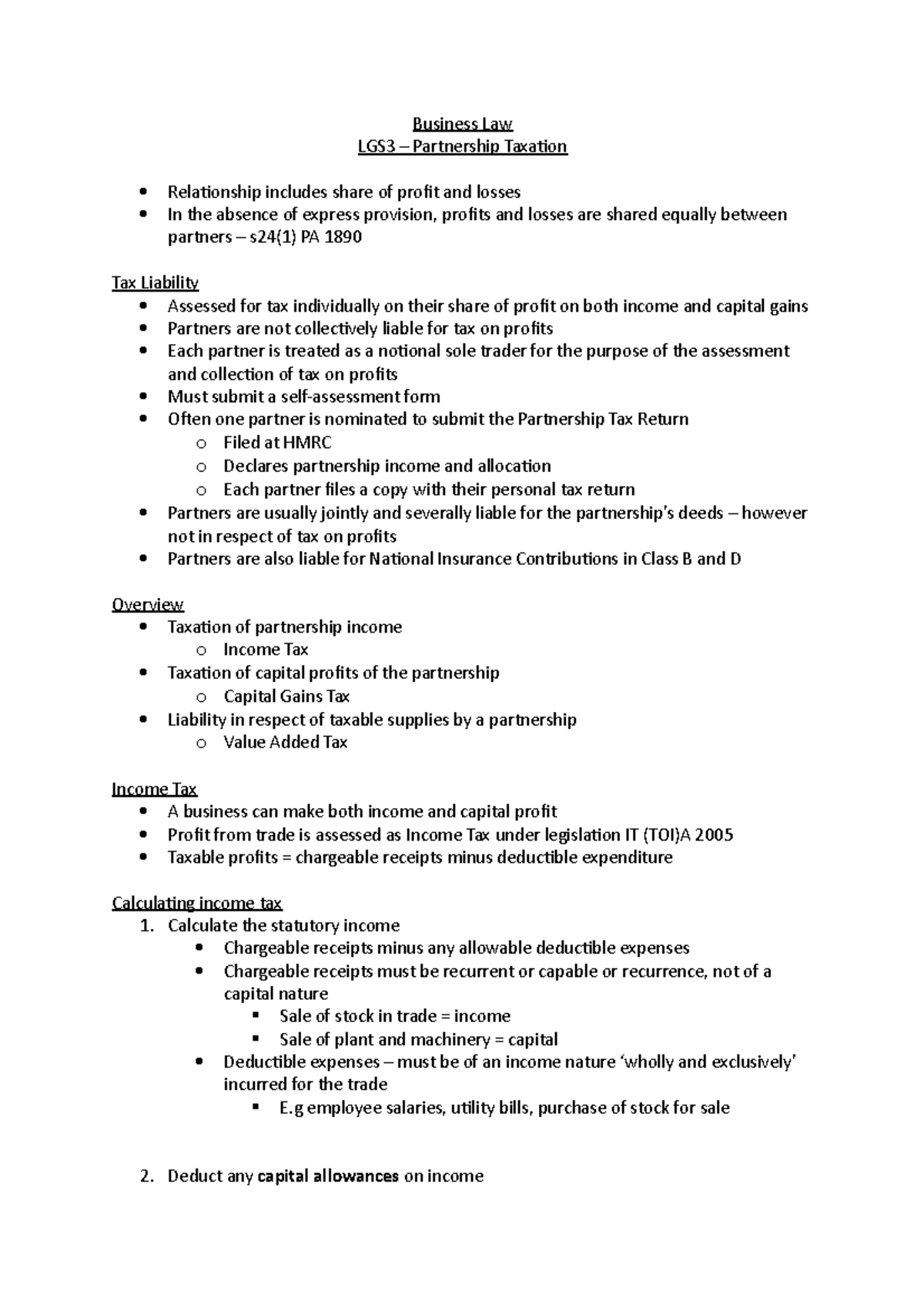 partnership-taxation-calculate-the-statutory-income-chargeable