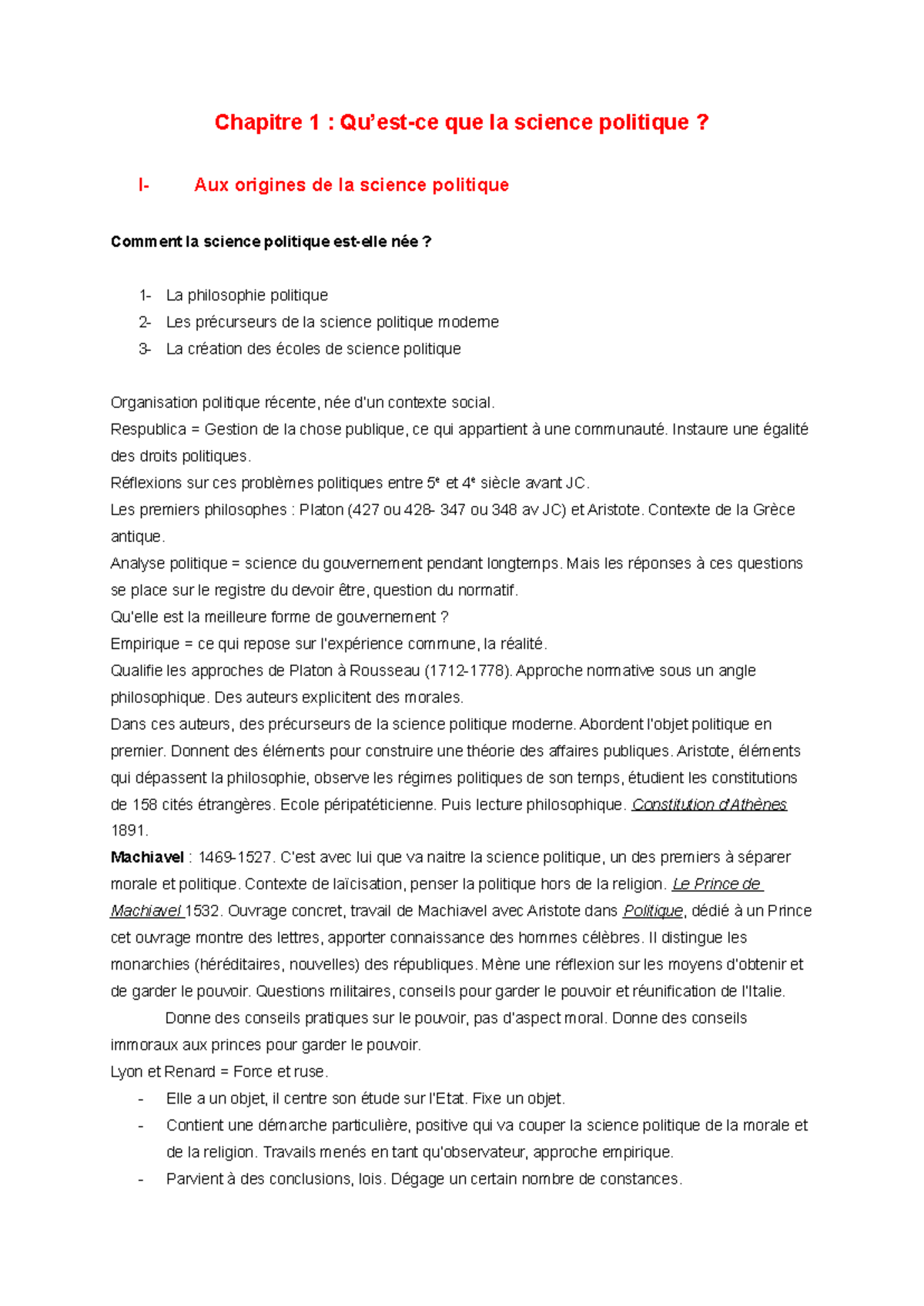 Chapitre 1 - Qu’est-ce que la science politique - Respublica = Gestion ...
