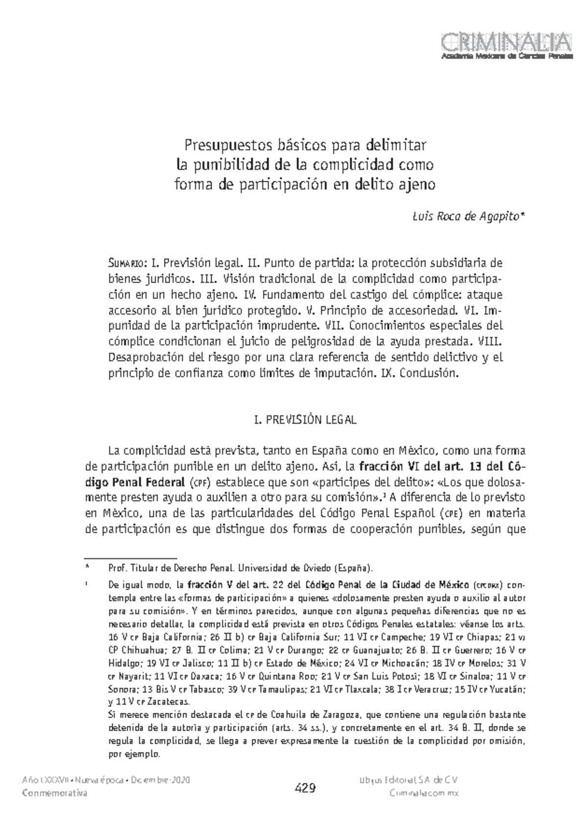 91 Texto Del Artículo 286 1 10 20210309 429 Año Lxxxvii • Nueva época