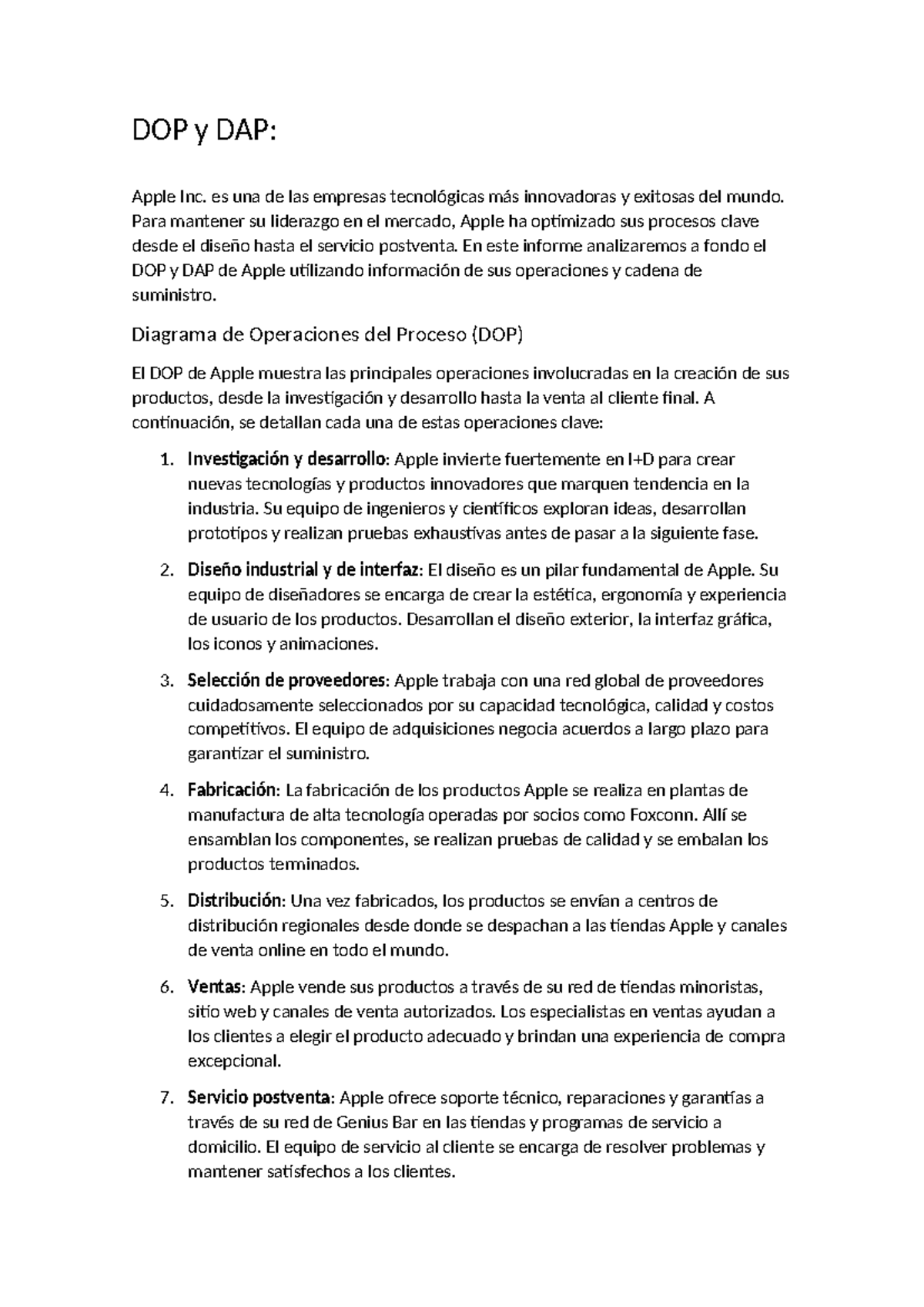 DOP Y DAP - EJEMPLO PARA TU PROYECTO FINAL CON BUENA NOTA EN PROCESOS ...