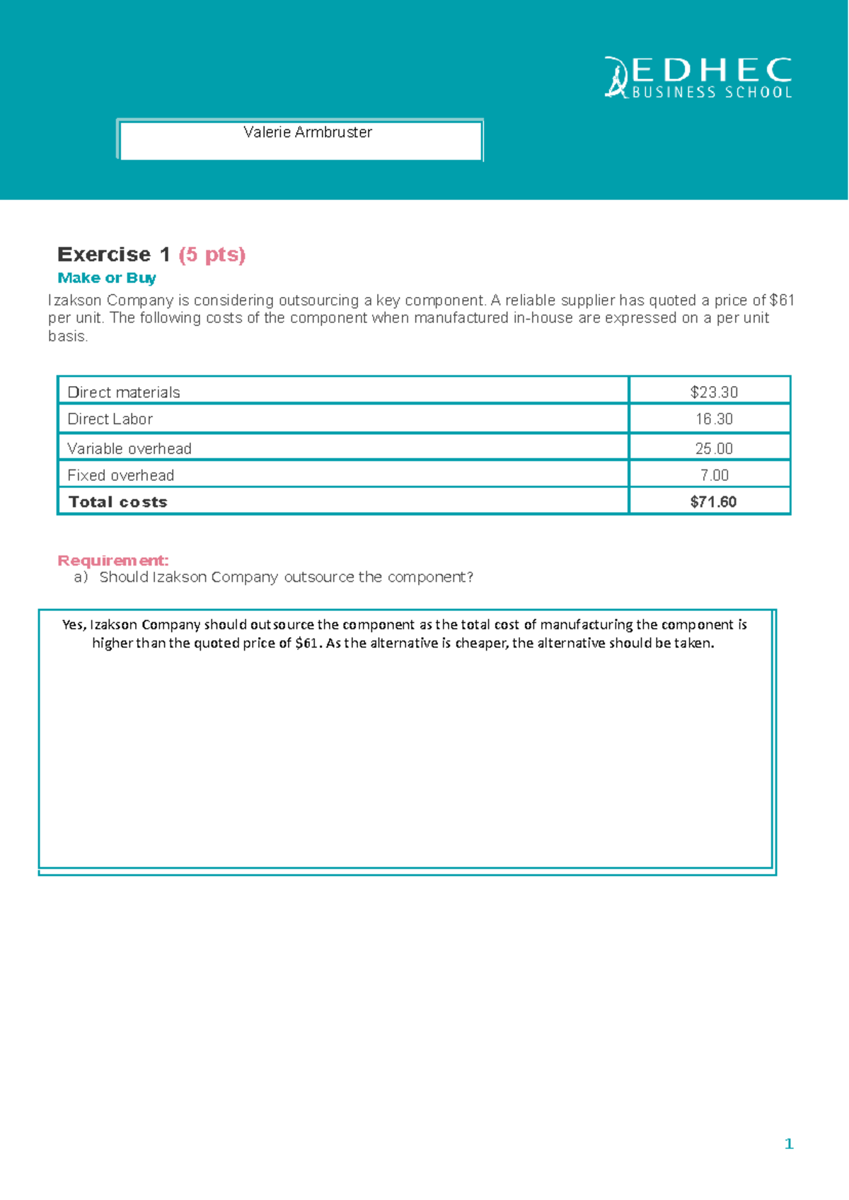 4.9 Homework 4 Question Sheet 2022 - Homework Four Nam e: 1 Yes ...